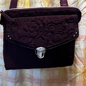 Vera Bradley Quilted Crossbody Bag in Deep Purple